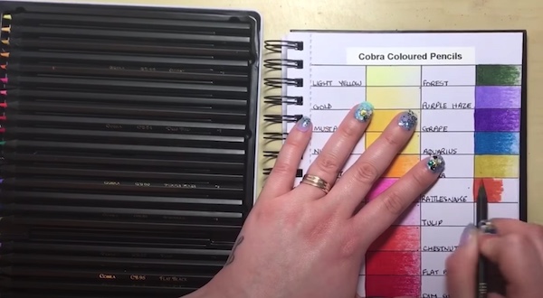 Thumbnail image of Colour with Claire's review of Black Widow Pencils 