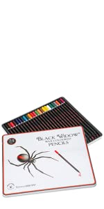 black widow spider pencils set thumbnail